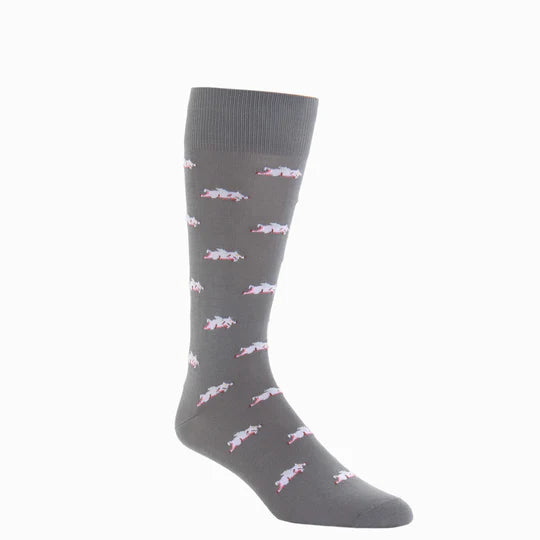 Steel Gray w/ Flying Pigs - Mid Calf