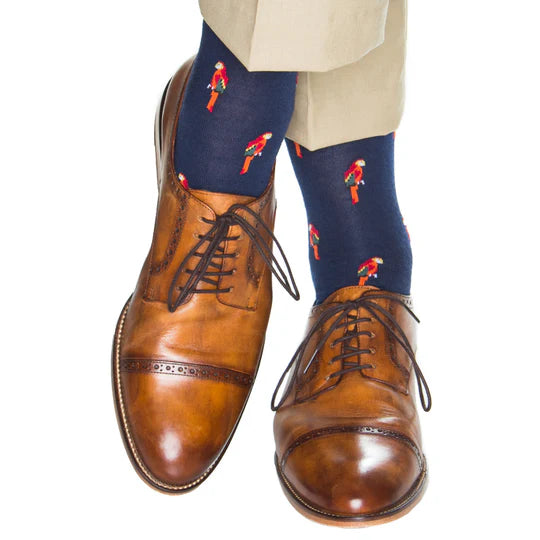 Dress Navy w/ Parrot Socks