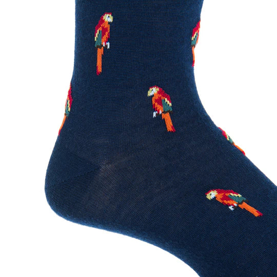 Dress Navy w/ Parrot Socks