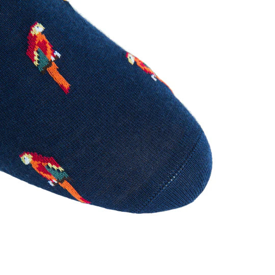 Dress Navy w/ Parrot Socks