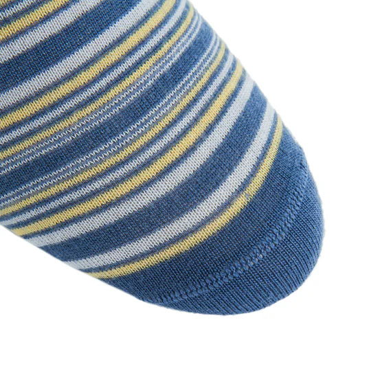 Bay Blue Mini Stripe Socks