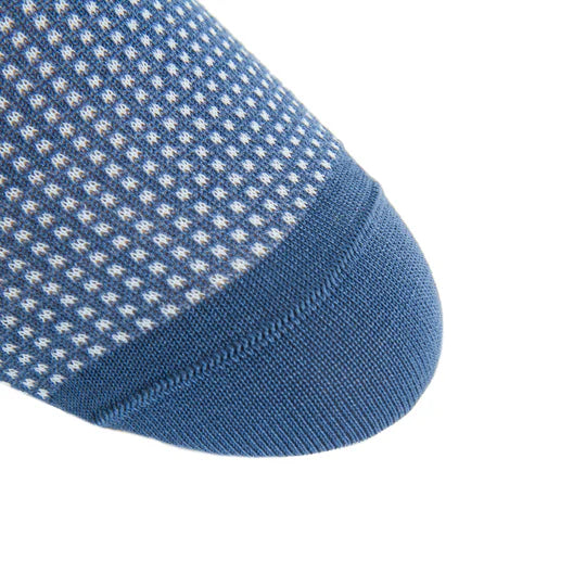 Blue and White Grenadine Socks