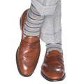 Bay Blue Mini Stripe Socks