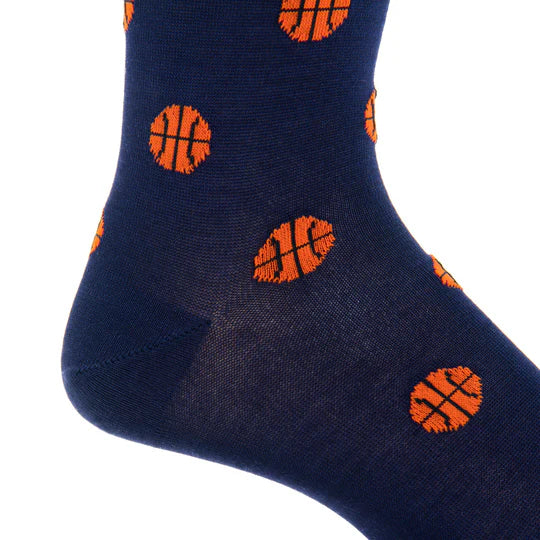 Navy Basketball Socks