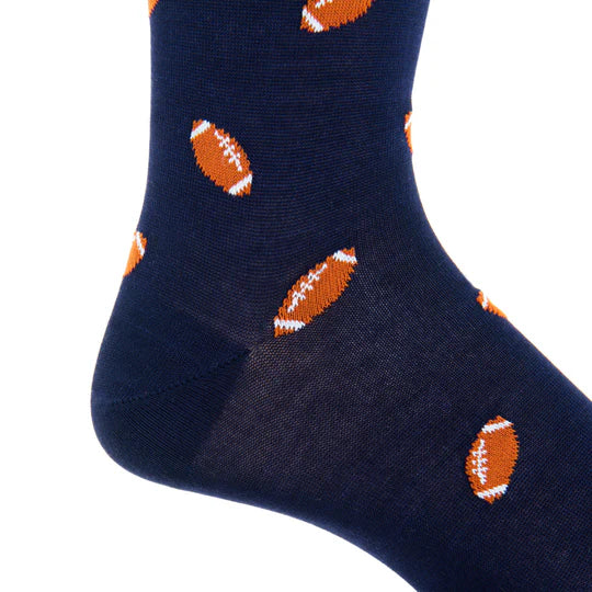 Navy Football Socks